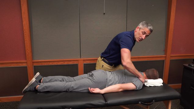 Prone Cervicothoracic Manipulation Demonstration