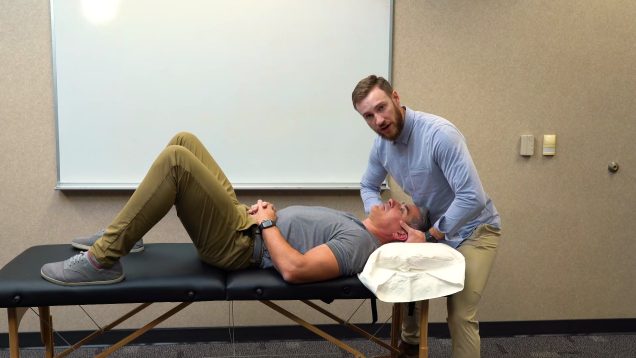 Prone Unilateral C1-2 Mobilization