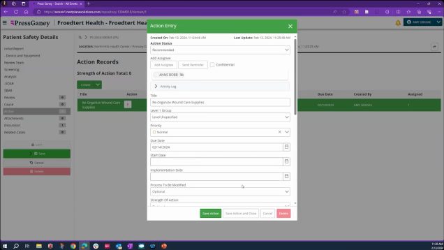 Completing Assignments and Closing Events