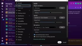 Webex Headset Settings