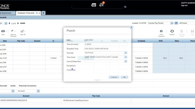 Cancel Meal Deductions