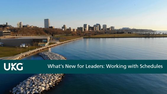 What’s New For Leaders – Working with Schedules