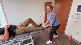 Hip Distraction Supine with Modifications for Handhold